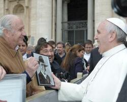 Enrique Espina Rawson y el Papa Francisco 