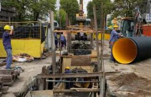 Obra pluvial  FOTO: GCABA