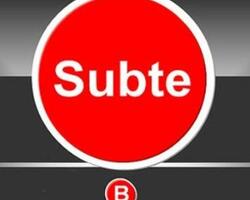 Línea B de subte  FOTO: WEB