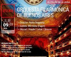 Orquesta Filarmónica de Buenos Aires  FOTO: GCABA